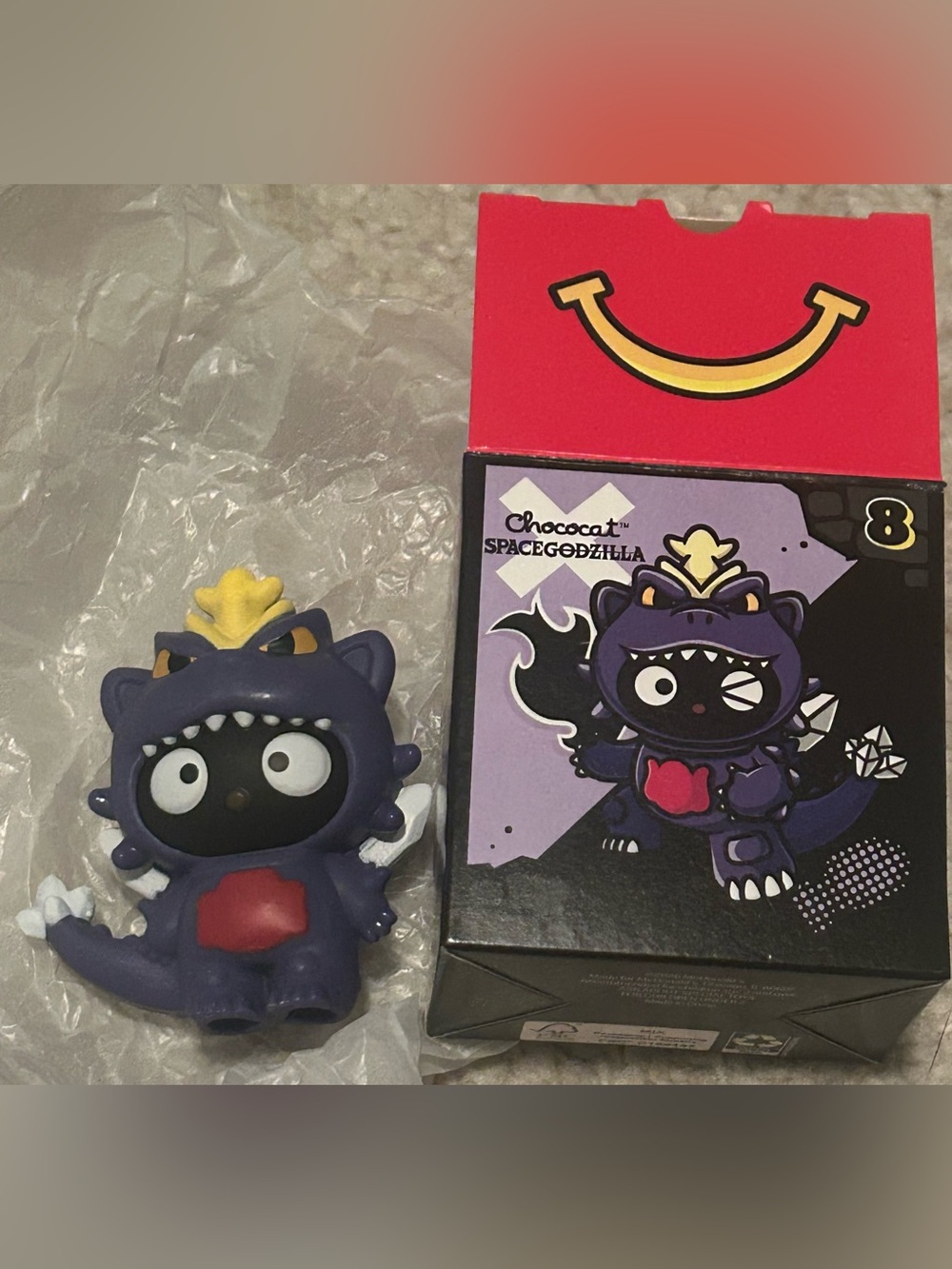 Chococat SpaceGodzilla hello Kitty, Godzilla McDonald’s Collab